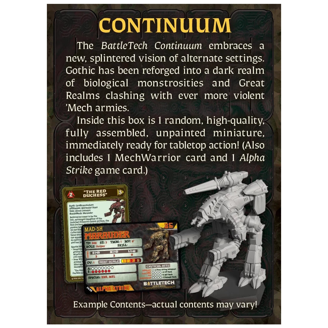 BattleTech: Gothic Salvage (Individual Mystery Box) Miniatures Catalyst Game Labs