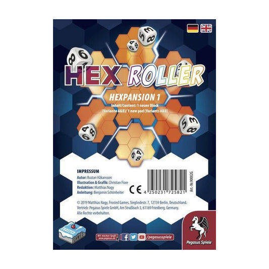 HexRoller: Hexpansion 1 Board Game Frosted Games