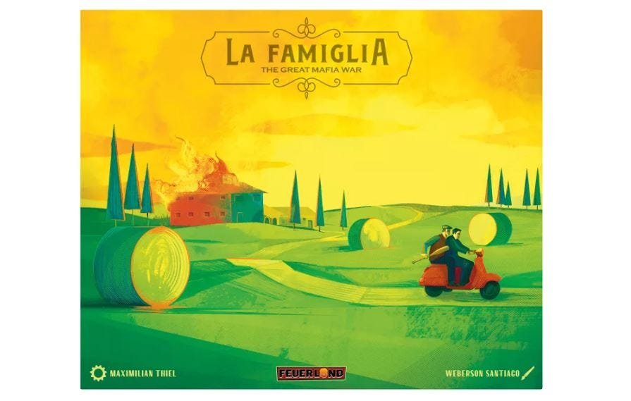 La Famiglia: The Great Mafia War Board Game Feuerland Spiele