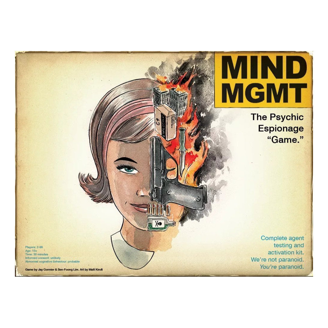 Mind MGMT: The Psychic Espionage “Game.” Board Game Off the Page Games