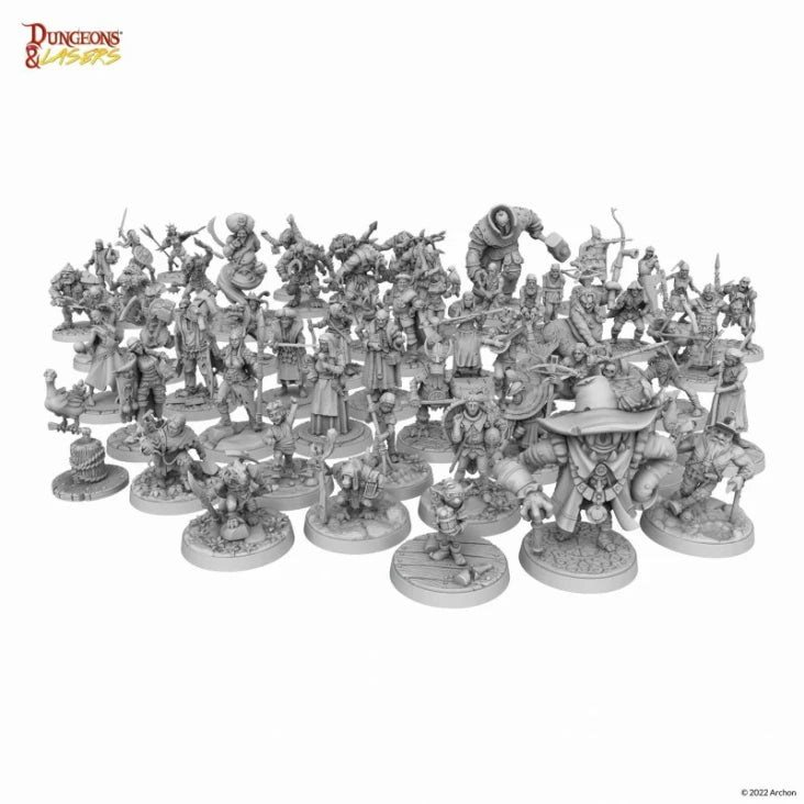 Dungeons and Lasers Npc Miniature Pack Miniatures Archon Studio