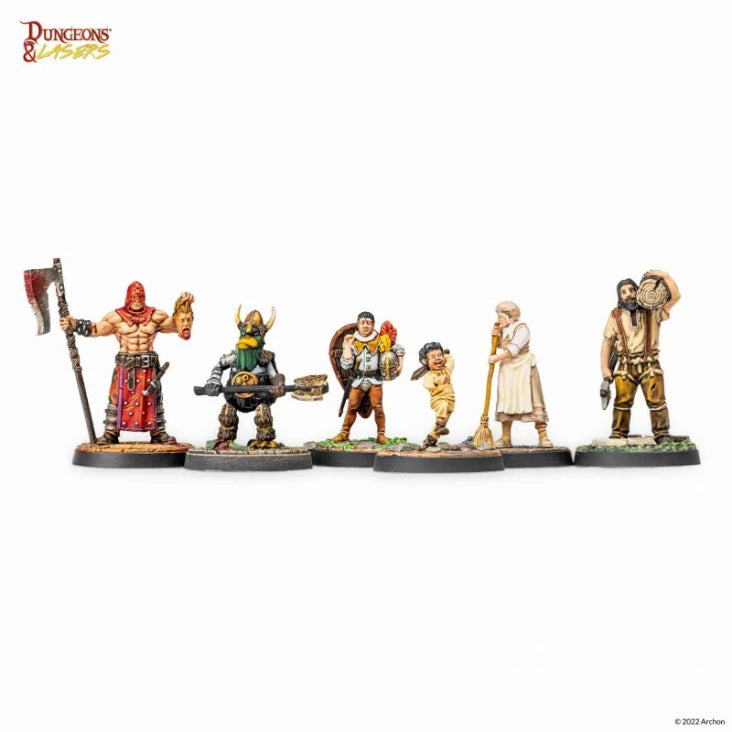 Dungeons and Lasers Npc Miniature Pack Miniatures Archon Studio