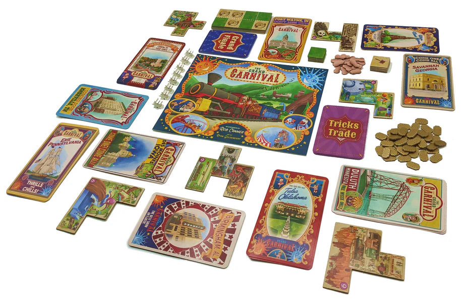 The Grand Carnival: On the Road Expansion Board Game Fowers Games