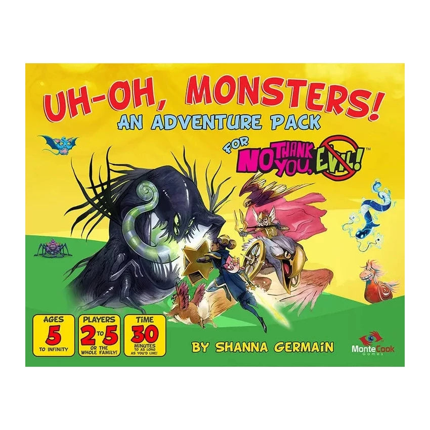 No Thank You, Evil!: Uh-Oh, Monsters! TTRPG Monte Cook