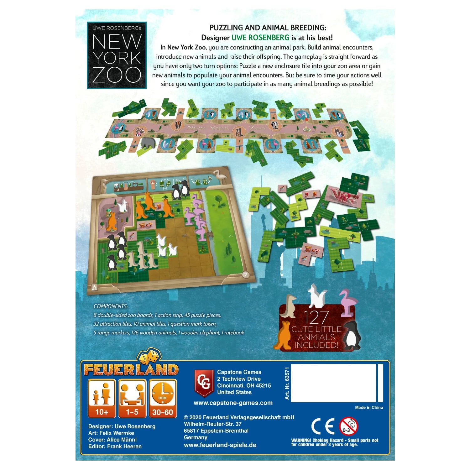 New York Zoo Board Game Capstone Games