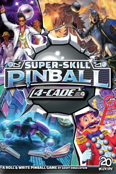 Super-Skill Pinball: 4-Cade Board Game WizKids Games