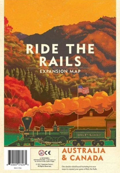 Ride the Rails: Australia & Canada Expansion Board Game Capstone Games