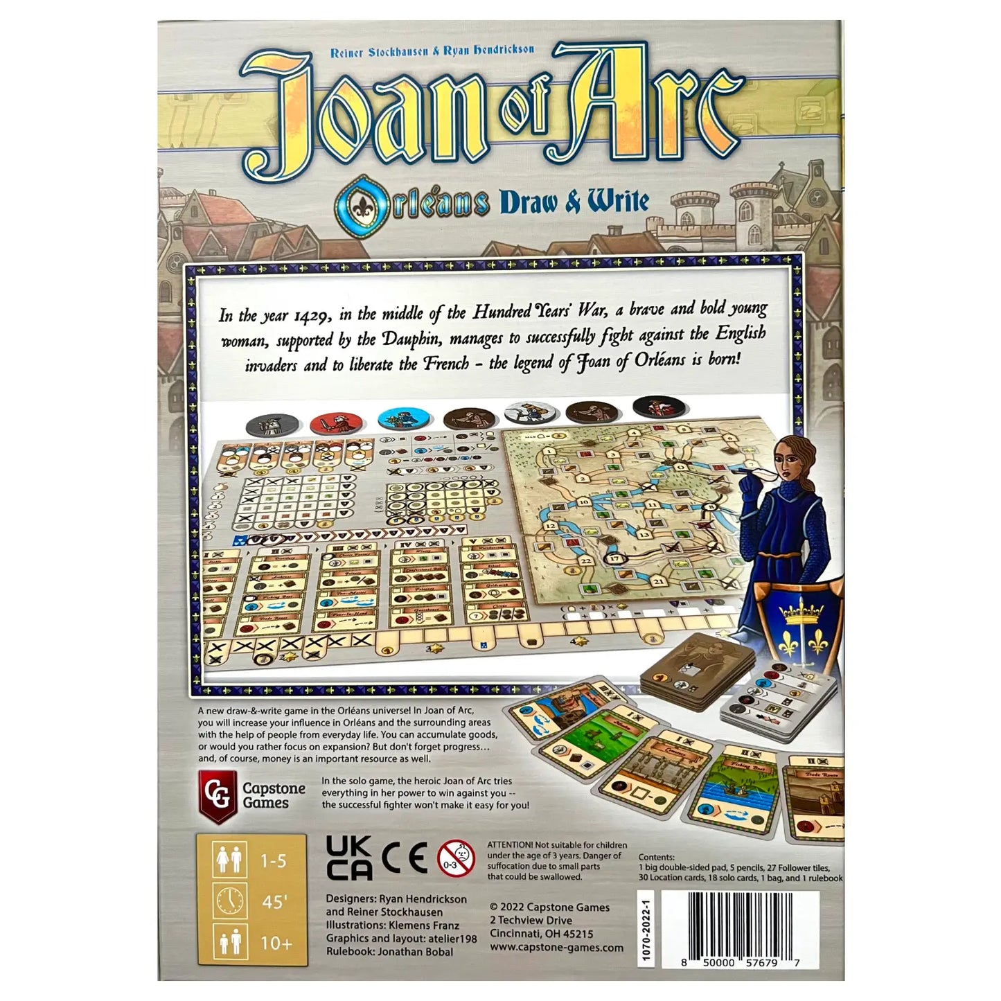 Joan of Arc: Orléans Draw & Write Board Game dlp Games