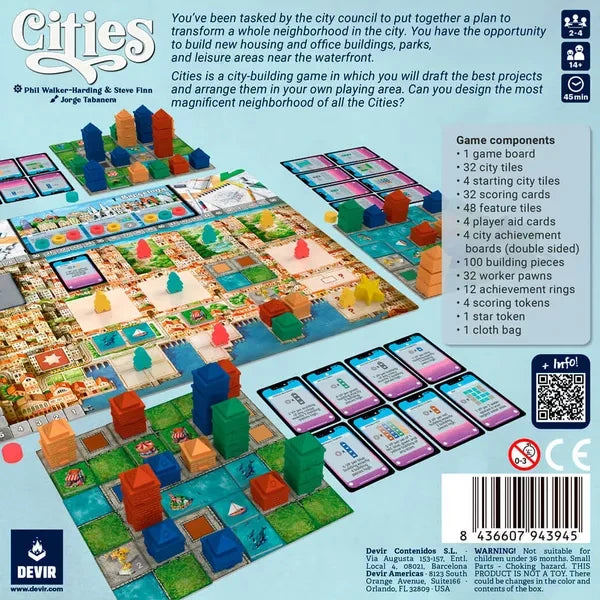 Cities Board Game Board Game Devir