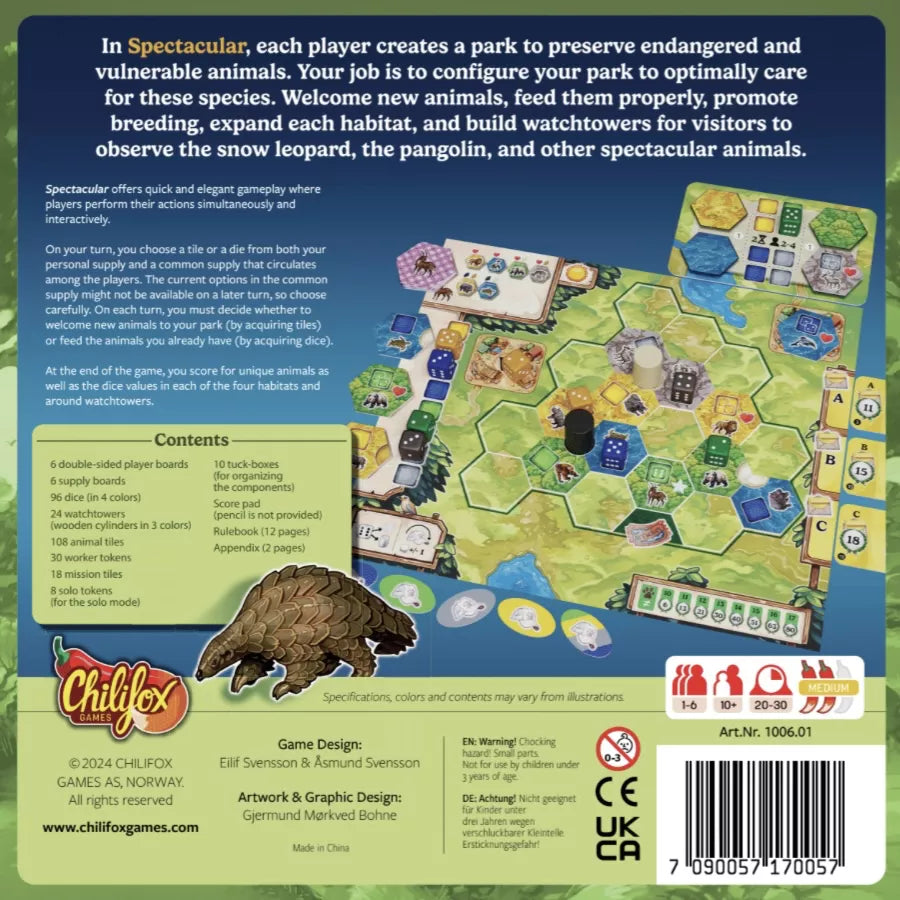 Spectacular Board Game Chilifox Games