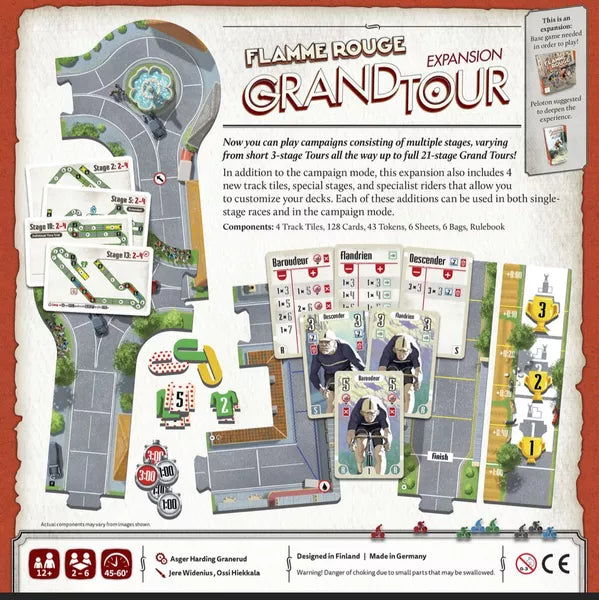 Flamme Rouge: Grand Tour Expansion Board Game Lautapelit.fi