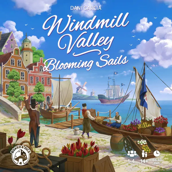 Windmill Valley: Blooming Sails Expansion Board Game Board and Dice