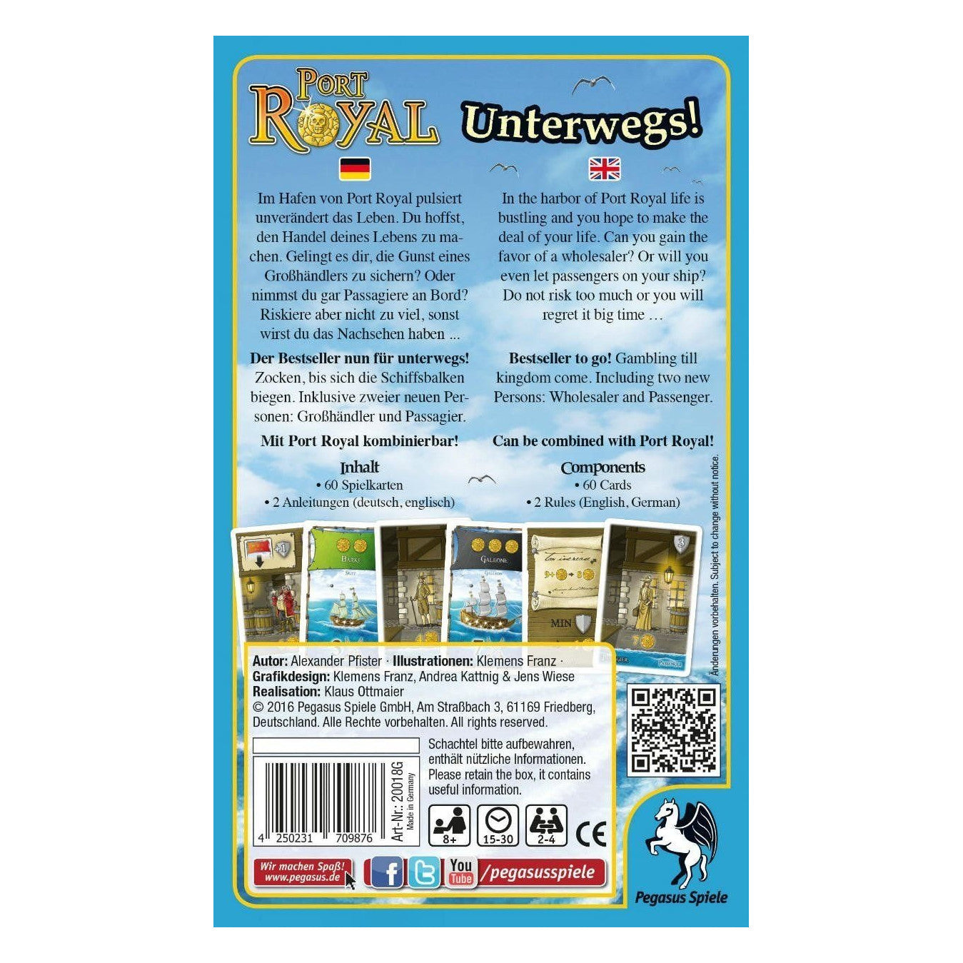 Port Royal: Unterwegs Board Game Pegasus Spiele