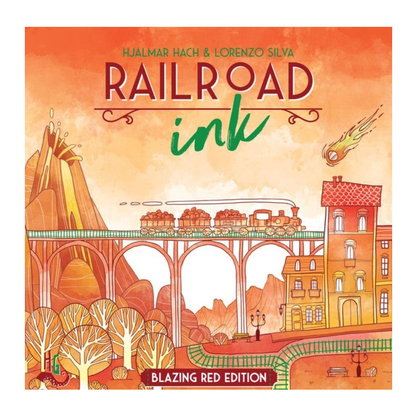 Railroad Ink: Blazing Red Edition Board Game Cool Mini Or Not