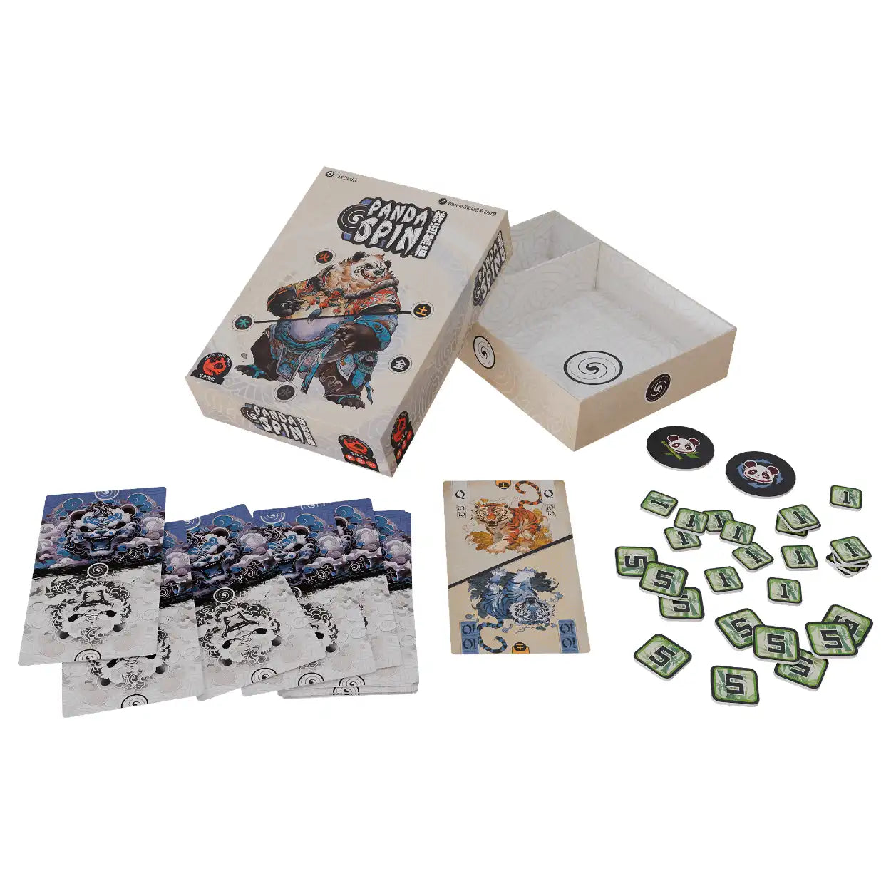 Panda Spin Card Game Moon Gate Design