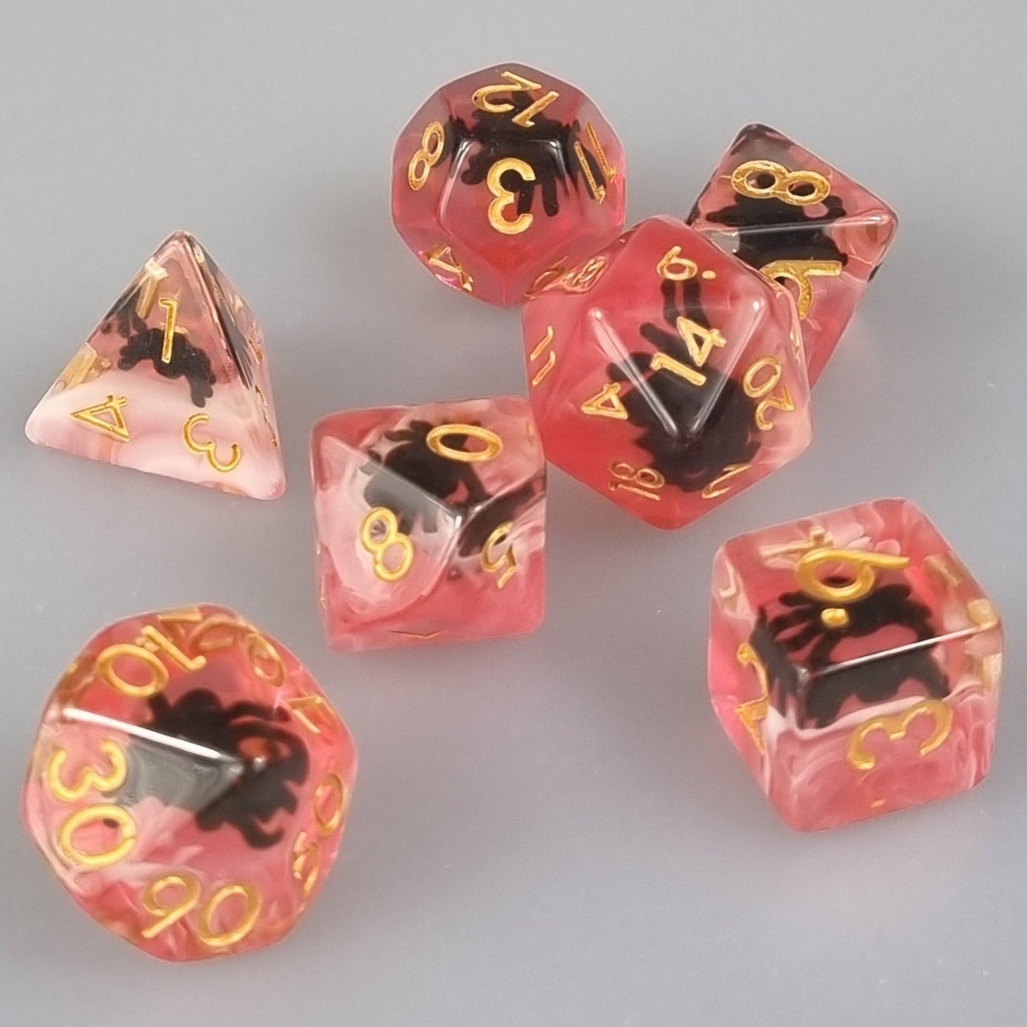 Red Spider Polyhedral Dice Set Dice Set DiceBag.co.uk