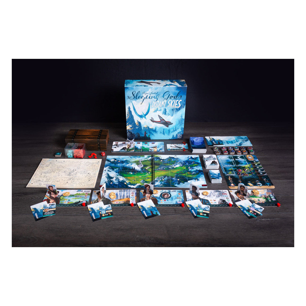 Sleeping Gods: Distant Skies Board Game Red Raven Games