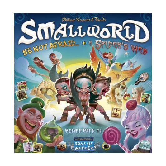 Small World Power Pack 1: Be Not Afraid & A Spider Web Board Game Days of Wonders