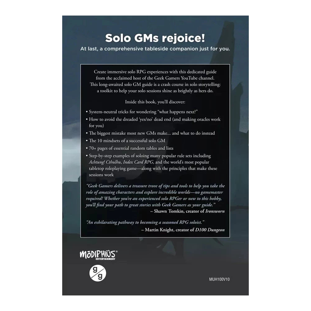 Solo Game Master's Guide  Modiphius Entertainment