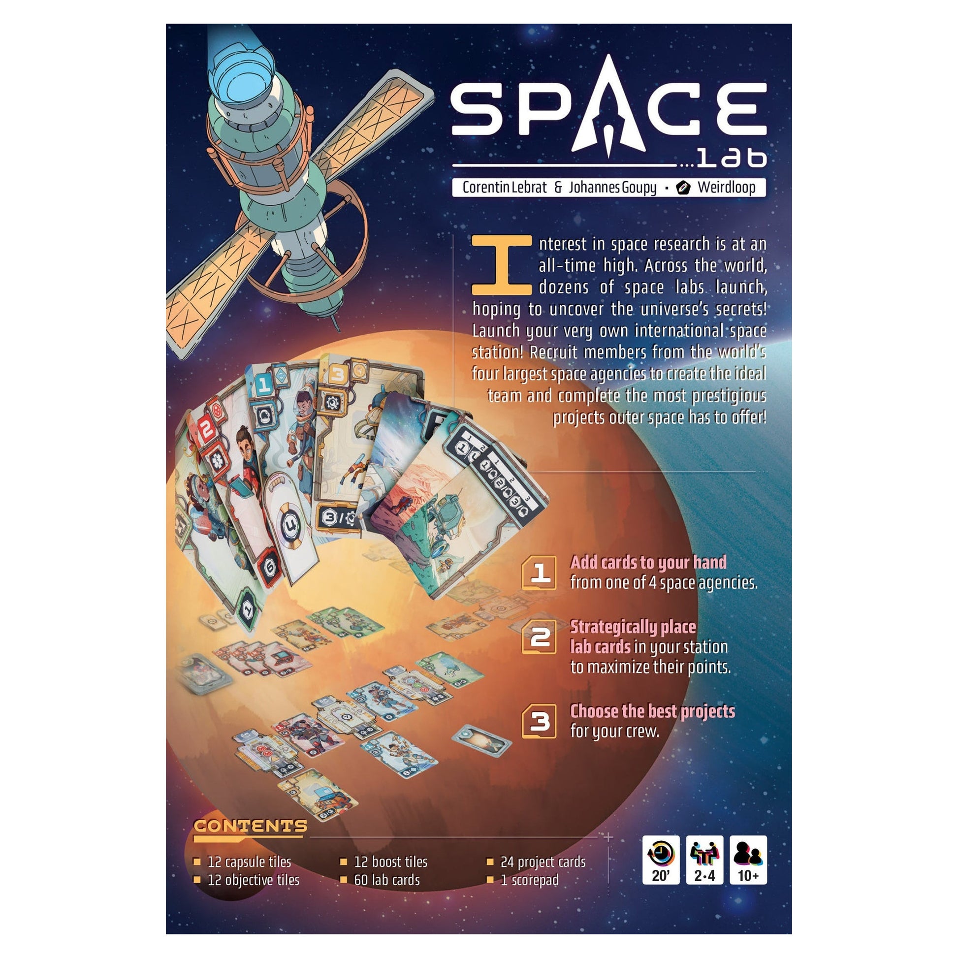 Space Lab Card Game Studio H