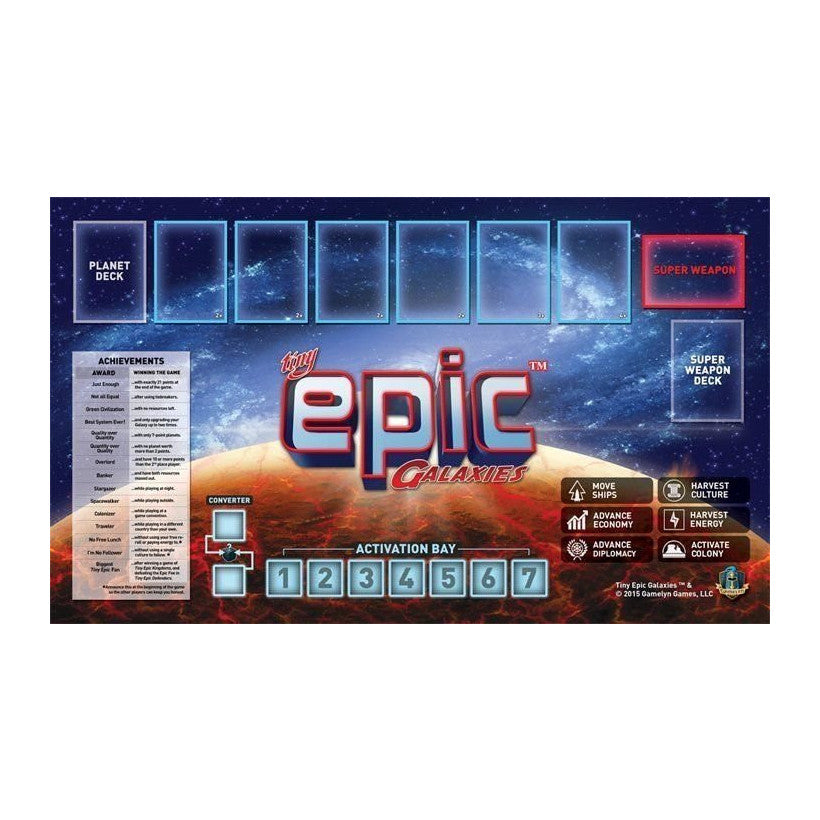 Tiny Epic Galaxies Game Mat Board Game Gamelyn Games
