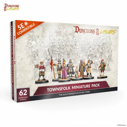 Dungeons and Lasers Townsfolk Miniature Pack Miniatures Archon Studio