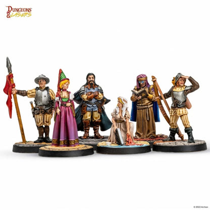 Dungeons and Lasers Townsfolk Miniature Pack Miniatures Archon Studio