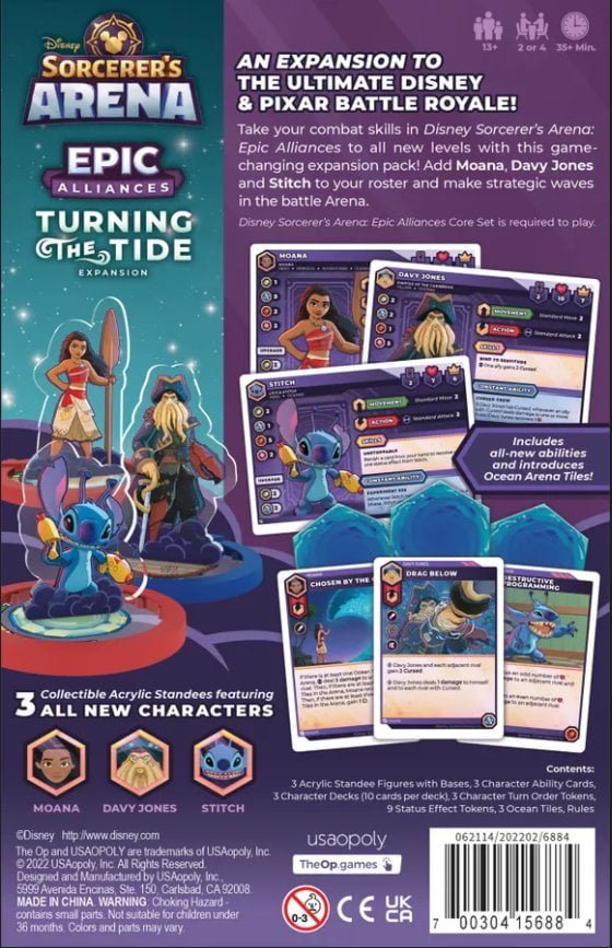 Disney Sorcerer's Arena: Epic Alliances Turning the Tide Expansion Board Game The Op