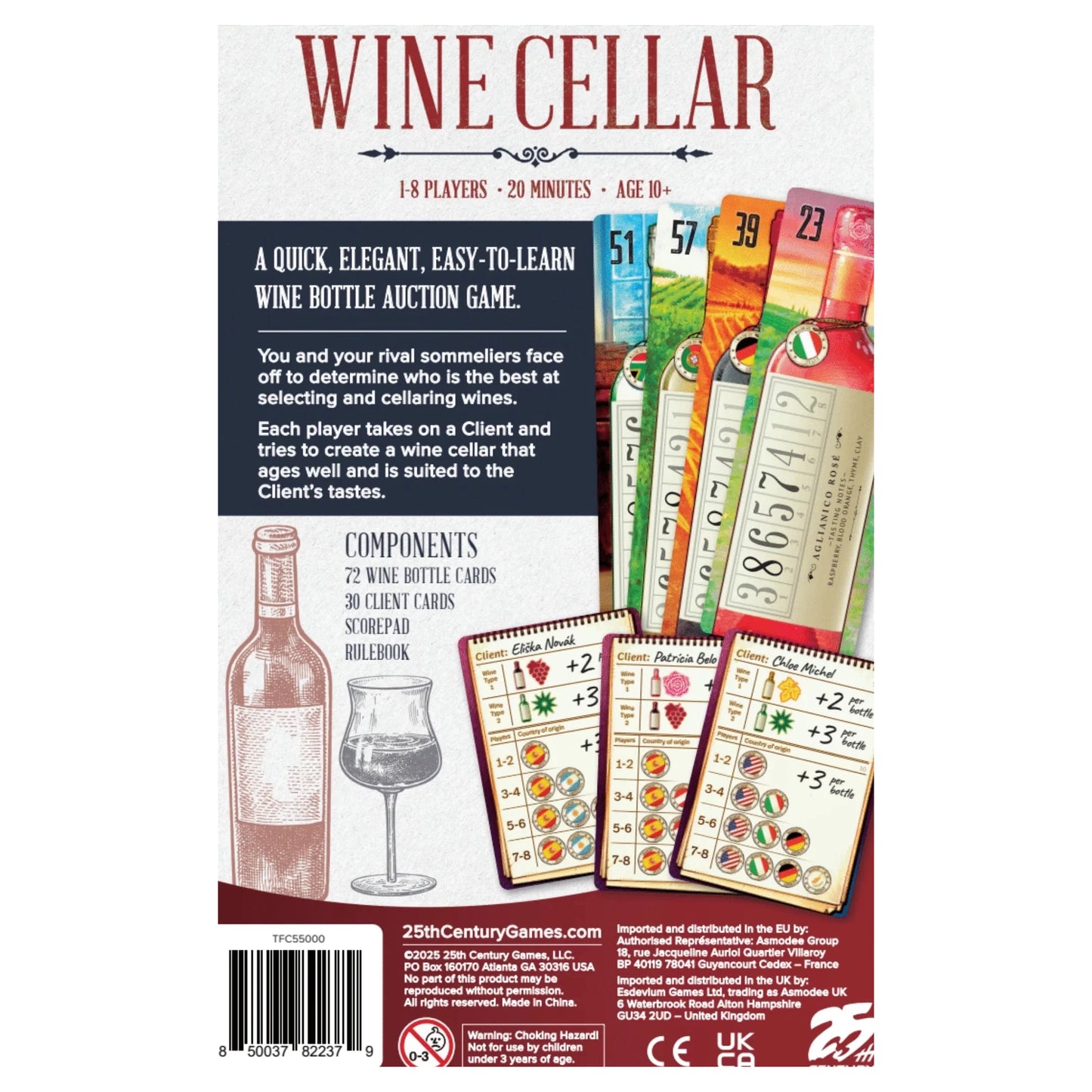 Wine Cellar Card Game 25th Century Games