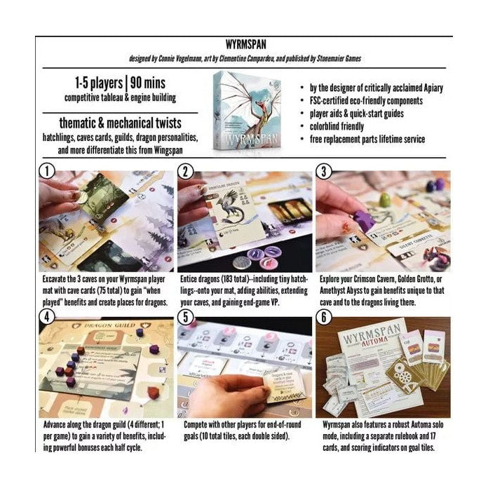 Wyrmspan Board Game Stonemaier Games