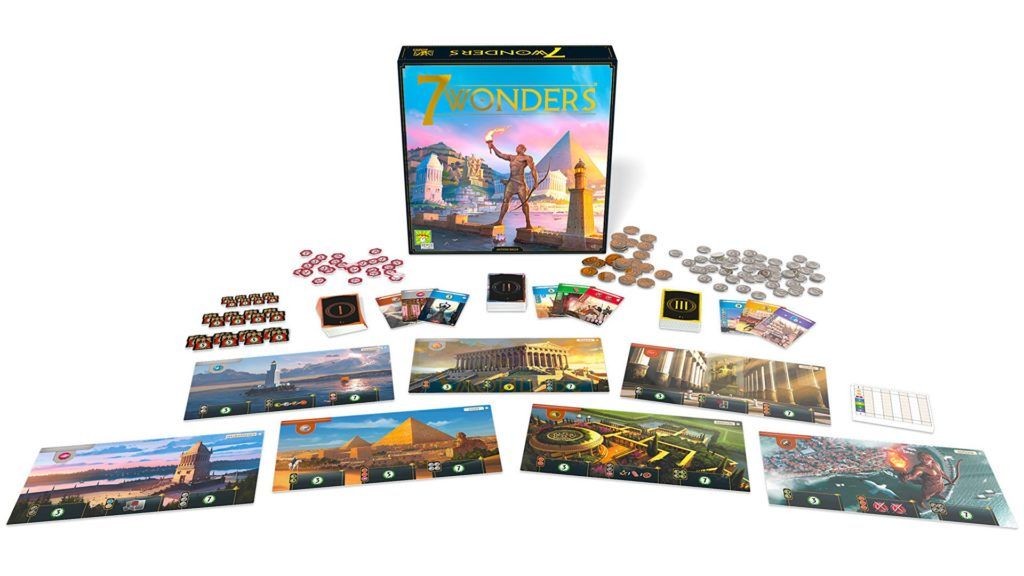 7 Wonders Second Edition components