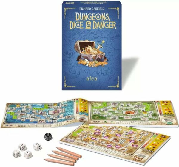 Dungeons Dice & Danger (Alea Spiele) setup