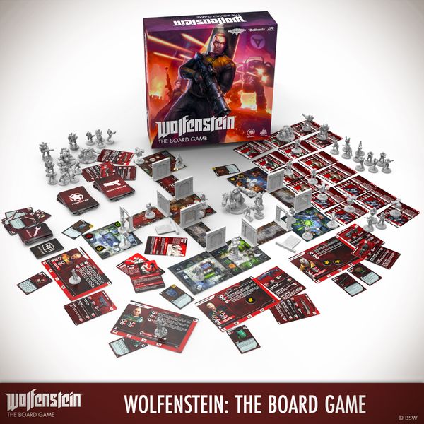 Wolfenstein The Board Game (Archon Studio) components