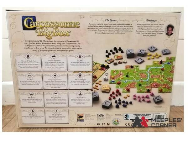 Carcassonne Big Box (2021 Edition) Back of Box