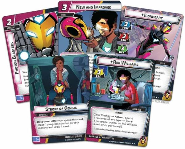 Marvel Champions: The Card Game – Ironheart Hero Pack cards