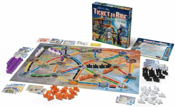 Ticket to Ride Ghost Train Cover components