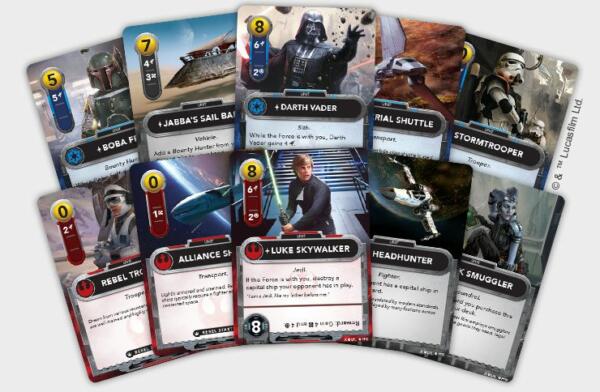Star Wars The Deckbuilding Game (FFG) cards