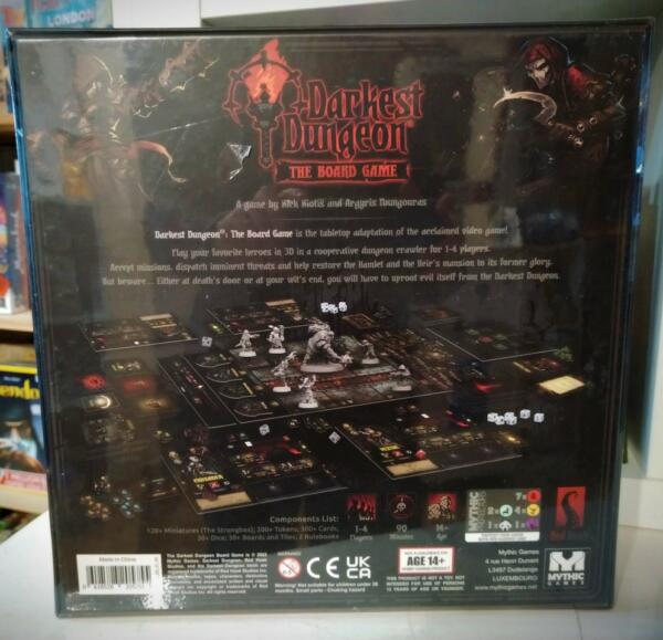 Darkest Dungeon The Board Game (Mythic Games) back of box