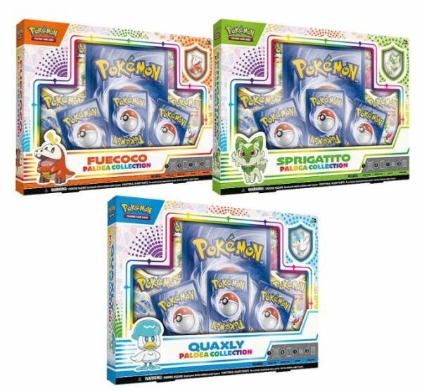 Pokémon Trading Card Game: Paldea Collection boxes
