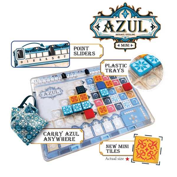 Azul Mini (Plan B Games) components