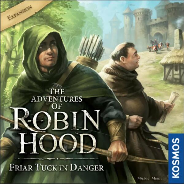Four new tasks await Robin Hood and his companions in the expansion The Adventures of Robin Hood: Friar Tuck in Danger cover