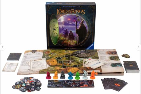 Lord of the Rings Adventure Book Game setup