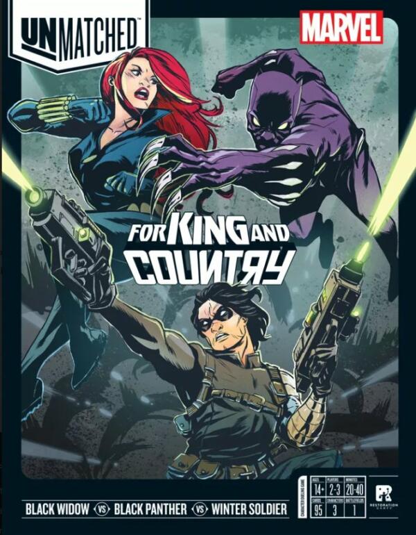 Unmatched Marvel: For King and Country (Restoration Games) cover