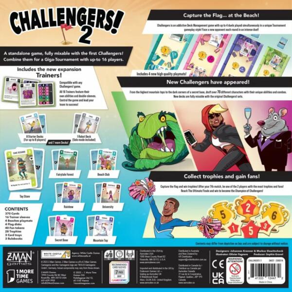 Challengers! 2 (Z-Man Games) back of box