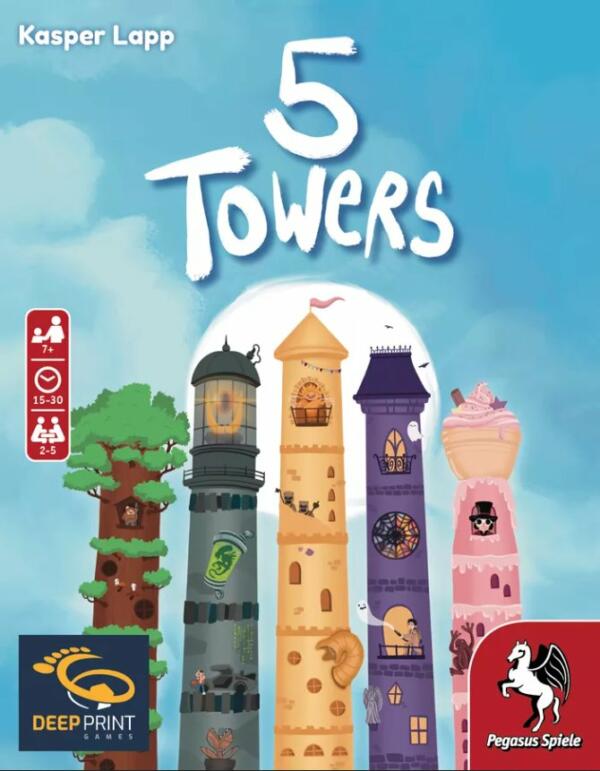 5 Towers (Deep Print Games) box