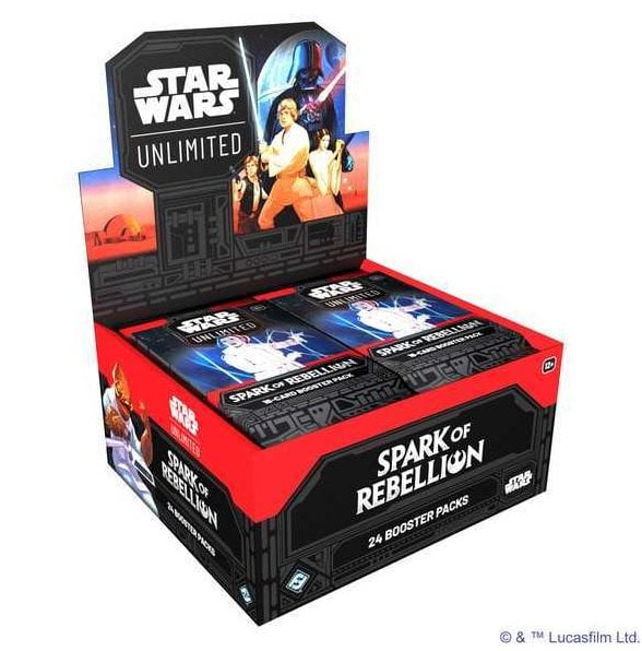 Star Wars Unlimited – Spark of Rebellion Booster Display